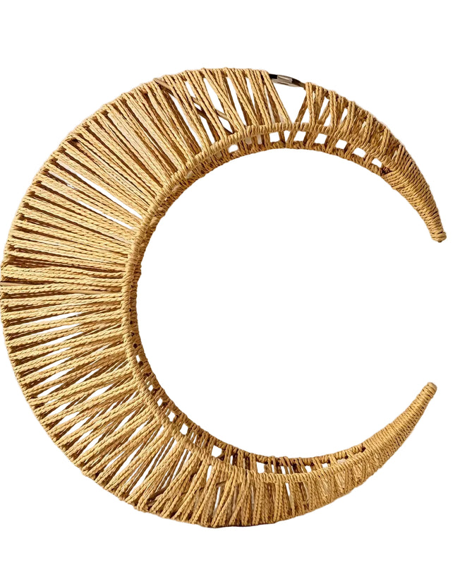 Crescent Moon Open-Lattice Lampshade