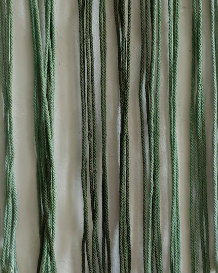 Macramé Hoop Wall Decor with Chevron Pattern and Fringe