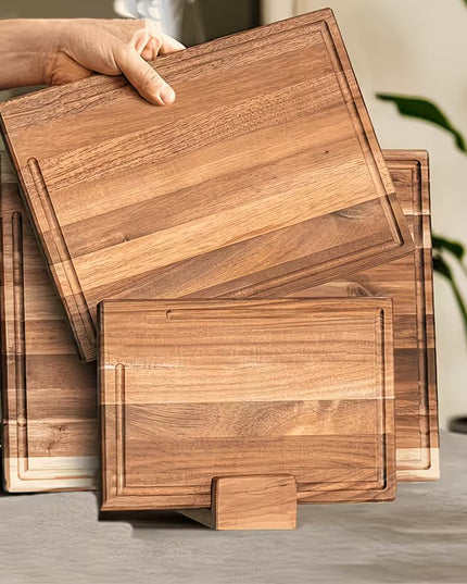 Rectangular Chopping Board Set with Stand