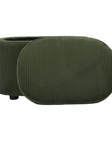 Ribbed Storage Stool with Removable Lid