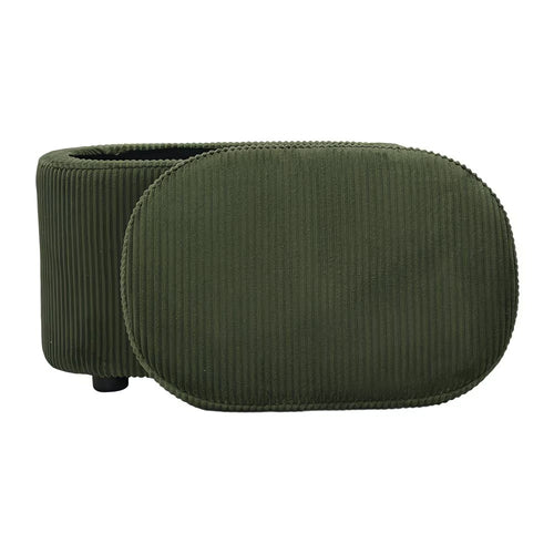 Ribbed Storage Stool with Removable Lid