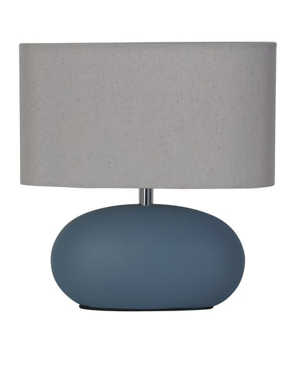 Round Table Lamp with Cylindrical Shade