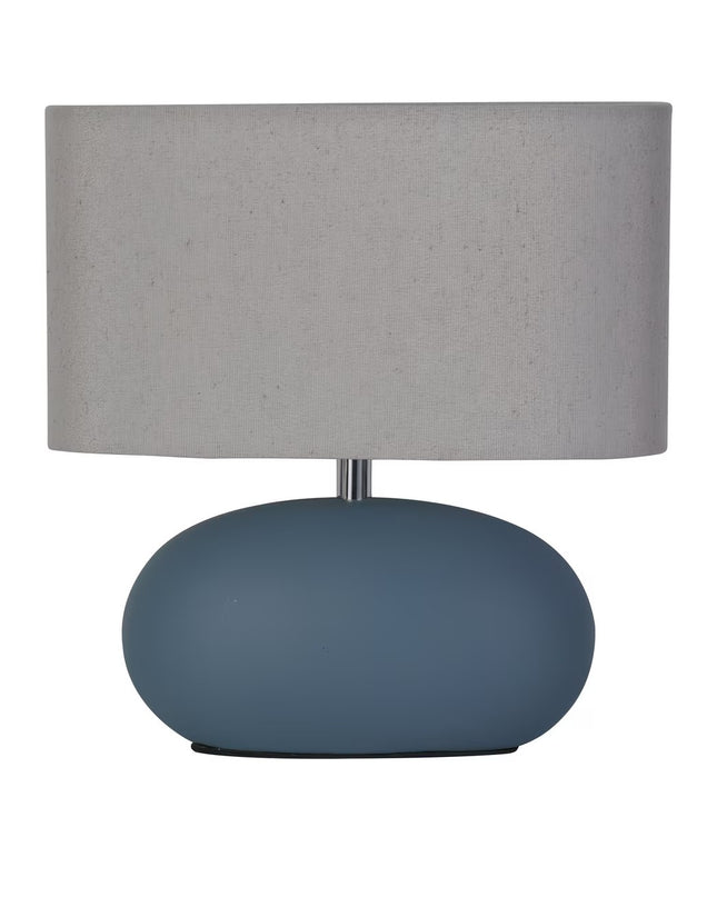 Round Table Lamp with Cylindrical Shade