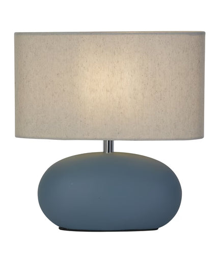 Round Table Lamp with Cylindrical Shade