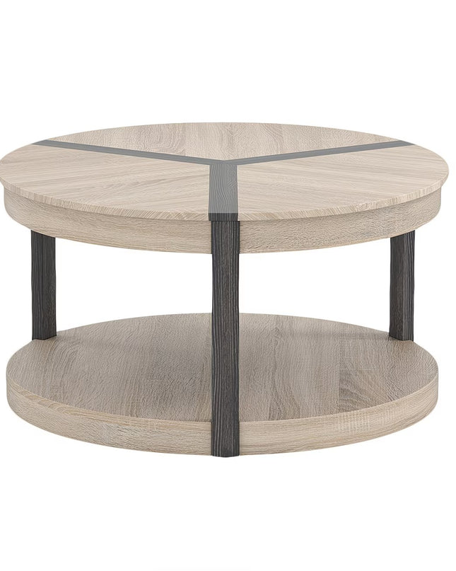 Round Two-Tier Coffee Table