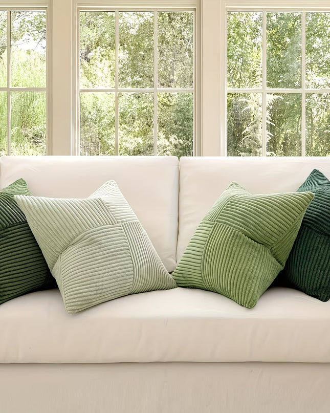 Set of Four Corduroy Pillow Covers