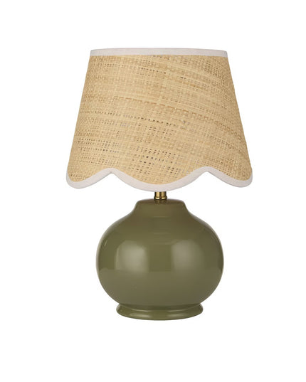 Table Lamp with Woven Shade