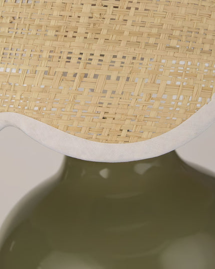 Table Lamp with Woven Shade