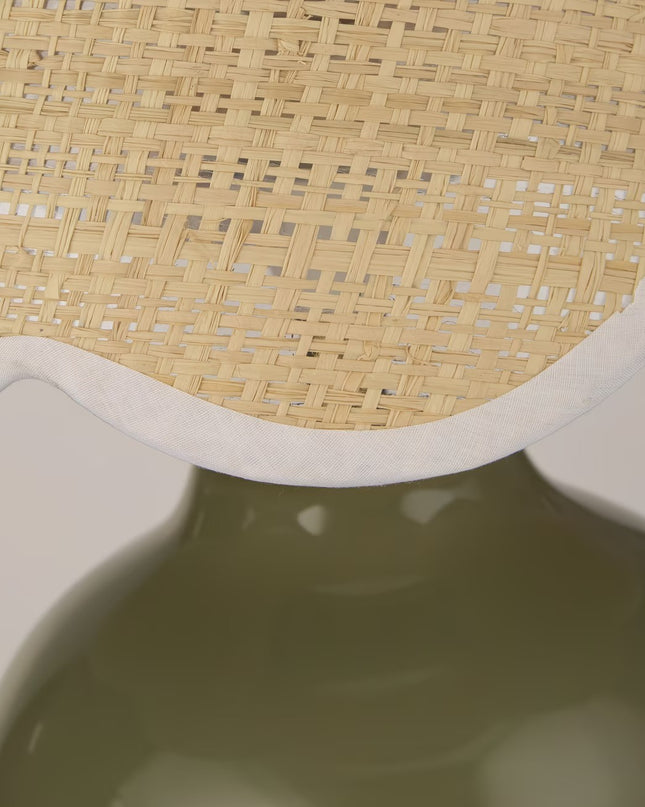 Table Lamp with Woven Shade